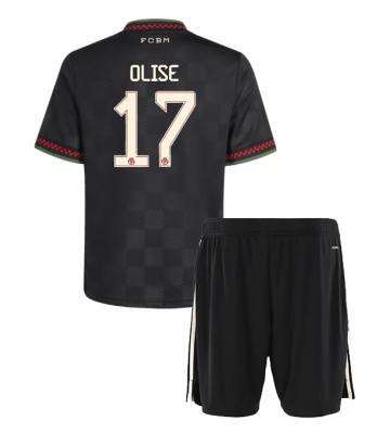 Lacne Dětský Futbalové dres Bayern Munich Michael Olise #17 2025-26 Krátky Rukáv - Tretina (+ trenírky)